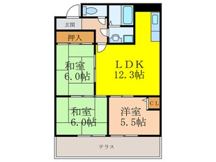 ベルヴュー五月ヶ丘の物件間取画像